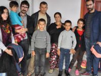 Tunceli'de üniversite öğrencilerinden Kobanili aileye yardım