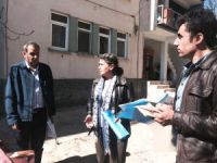 Eş Başkan Bul ve Altun, yol ve kaldırımları inceledi