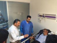 Vali Kaymak, yaralı vatandaşları ziyaret etti