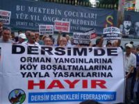 Dersim’deki Köylerin Boşaltılması Protesto Edildi