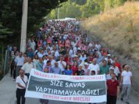 Dersim’de binlerce kişi savaşa karşı yürüyüş gerçekleştirdi