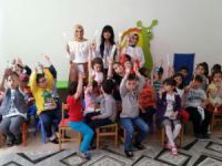 Minik öğrencilere hijyen eğitimi verildi