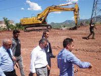 Vali Kaymak, devam eden çalışmaları inceledi