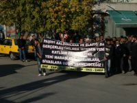 Elazığ'daki olaylar Tunceli'de yürüyüşlü protesto edildi