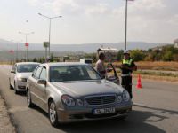 Tunceli'de drone'lu trafik kontrolü