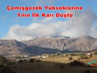 Çemişgezek’e ilk kar düştü