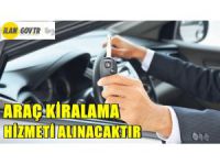 Sürücülü araç kiralama hizmeti alınacaktır
