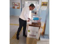 Belediyeden okullara temizlik malzemesi