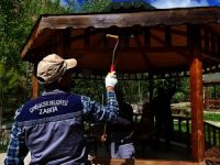 Park ve yeşil alanlarda bakım ve onarım çalışması