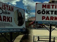 Doku ve Göktepe isimleri Dersim’deki iki parka verildi