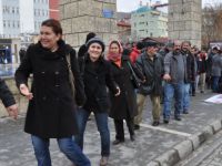 Tunceli'de Adalet ve Barış için, insan zinciri
