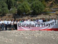 CHP'den Barajlara Karşı Karanfilli Protesto