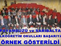 Payamdüzü ve Sarıbalta İlköğretim Okulları Örnek Okul Gösterildi
