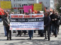 Tunceli’de AKP’ye Zam Protestosu