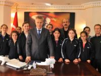 Giresun’lu Sporcular Vali Taşkesen’i Ziyaret Etti
