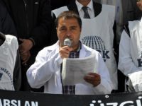 Tunceli'de Sağlık Çalışanları Eylemdeydi