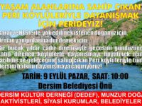 Peri Köylüleriyle dayanışma çağrısı
