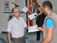 Kursiyerler sertifikalarını aldı
