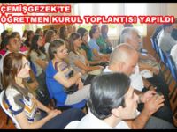 Çemişgezek’te Öğretmen kurul toplantısı yapıldı