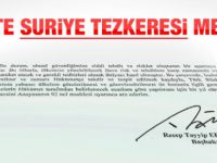İlhan Cihaner sınır ötesi tezkereyi Twitter'da paylaştı