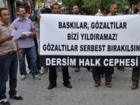 Dersim Halk Cephesi gözaltıları protesto etti