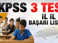 KPSS'deki en başarılı iller sıralaması