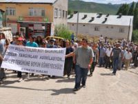 Ovacıkta protestolu eylem ve basın açıklaması