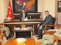 Komutanlardan Vali Güner'e nezaket ziyareti