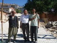 Hozat'ta Parke Taşı Döşeme Çalışmaları