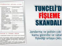 Tunceli’de fişleme skandalı