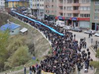 Tunceli'de Baraj Protestosuna 7 Bin Kişi Katıldı