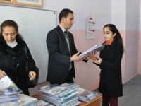 Yatılı Bölge Ortaokuluna deneme sınavı dağıtıldı