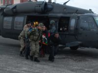 Tunceli'de Yaralı Kurtarma Operasyonu