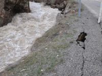 Tunceli-Erzincan Yolunda Çökme Oldu
