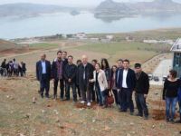 Üniversite öğrencileri 250 fidan dikti