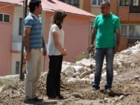 301. Sokakta İstinat Duvar Çalışmaları devam ediyor