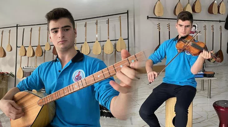Her yaşa 1 enstrüman sığdırdı! 16'sını da çalabiliyor