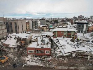 Elbistan'da acı manzara havadan görüntülendi