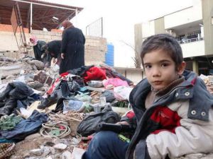 İç savaştan kaçtılar depreme yakalandılar