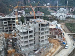 Rize'de afet konutları hızla yükseliyor