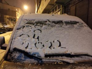 Ardahan'da Nisan ayında kar sürprizi