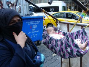 İstanbul'da dilenci kadından basın mensubuna tehdit